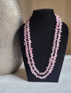 Rose Quartz Gemstone Jewelry necklace