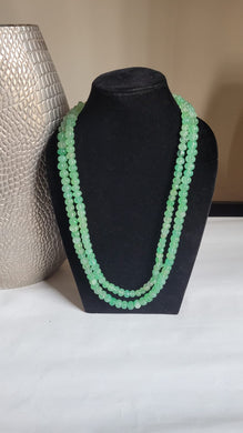 Green Melon Gemstones Beaded Necklace