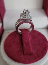 Load image into Gallery viewer, Gemzlane diamond cz Silver plated Ring