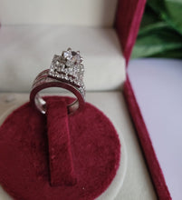 Load image into Gallery viewer, Gemzlane diamond cz Silver plated Ring