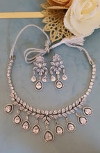 Load image into Gallery viewer, White American Diamond Necklace set