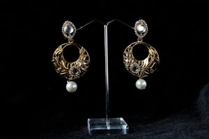 Gemzlane coloured stone fashion earrings for women and girls - Earrings