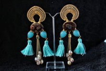Load image into Gallery viewer, Gemzlane coloured stone fashion earrings for women and girls - Earrings