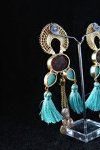 Load image into Gallery viewer, Gemzlane coloured stone fashion earrings for women and girls - Earrings