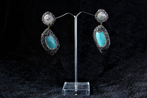 Gemzlane unique stone fashion earrings for women and girls - Earrings