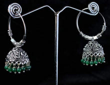 Load image into Gallery viewer, Gemzlane oxidised jhumki fashion earrings for women and girls - Earrings