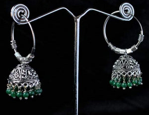 Gemzlane oxidised jhumki fashion earrings for women and girls - Earrings