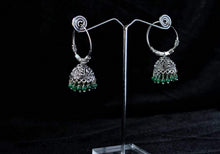 Load image into Gallery viewer, Gemzlane oxidised jhumki fashion earrings for women and girls - Earrings