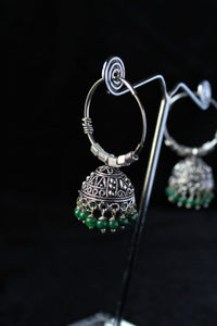 Gemzlane oxidised jhumki fashion earrings for women and girls - Earrings