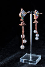 Load image into Gallery viewer, Gemzlane coloured stone fashion earrings for women and girls - Earrings