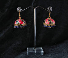 Load image into Gallery viewer, Gemzlane enameled jhumki fashion earrings for women and girls - Earrings