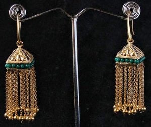 Gemzlane triangular danglers traditional earrings for women and girls - Earrings