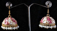 Load image into Gallery viewer, Gemzlane enameled jhumki fashion earrings for women and girls - Earrings