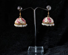 Load image into Gallery viewer, Gemzlane enameled jhumki fashion earrings for women and girls - Earrings