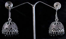 Load image into Gallery viewer, Gemzlane oxidized black jhumki  earrings for women and girls - Earrings