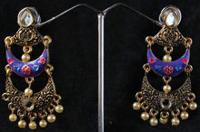 Load image into Gallery viewer, Gemzlane meenakari fashion earrings for women and girls - Earrings