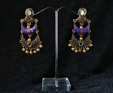 Load image into Gallery viewer, Gemzlane meenakari fashion earrings for women and girls - Earrings