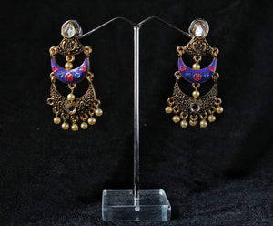 Gemzlane meenakari fashion earrings for women and girls - Earrings