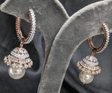 Load image into Gallery viewer, Gemzlane beautiful cz Bali earrings - Gemzlane