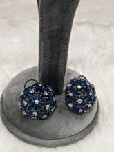 Load image into Gallery viewer, Shrishti  diamond Blue cz ball Studs Earrings