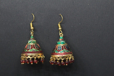 Gemzlane meenakari fashion earrings for women and girls