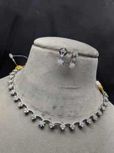 Designer Cz Diamond Necklace set