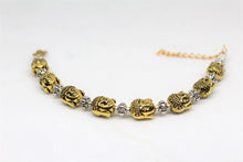 Load image into Gallery viewer, Buddha oxidized dual tone Bracelet for women and girls - Gemzlane