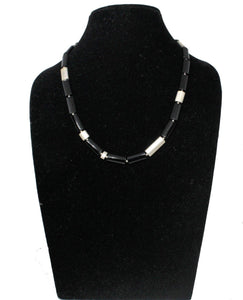 Elegant 92.5 Sterling Silver Black Onyx Gemstone necklace - Gemzlane