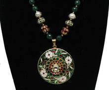 Load image into Gallery viewer, Meenakari kundan necklace set - Gemzlane