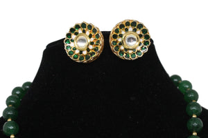 Meenakari kundan necklace set - Gemzlane