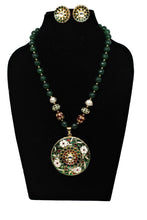 Load image into Gallery viewer, Meenakari kundan necklace set - Gemzlane