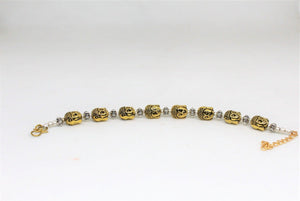 Buddha oxidized dual tone Bracelet for women and girls - Gemzlane